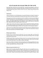 Du lieu dau vao cua viec lap Du toan (Phần 2)