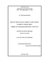Phụ nữ Việt Nam lấy chồng nước ngoài, Cơ hội và thách thức (Nghiên cứu trường hợp tại Đài Loan, Hàn Quốc