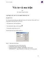 Véc tơ và ma trận 