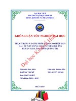 Thực trạng và giải pháp nâng cao hiệu quả đầu tư XDCB trên địa bàn huyện hải lăng 