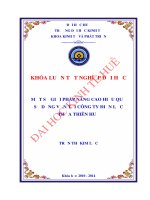 Một số giải pháp nâng cao hiệu quả sử dụng vốn tại công ty điện lực thừa thiên huế 