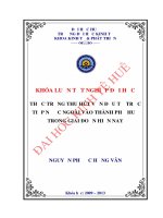 Thực trạng thu hút vốn đầu tư trực tiếp nước ngoài vào thành phố huế trong giai đoạn hiện nay 