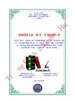 Tác động của thu hồi đất nông nghiệp của dự án xây dựng đường bao phía tây, kết cấu hạ tầng kỹ thuật đô thị hai bên đường bao phía tây thành phố hà tĩnh đến việc làm và thu nhập người dân phường trần phú 