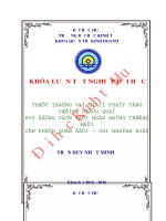 Thực trạng và giải pháp tăng cường hiệu quả huy động vốn tại ngân hàng thương mại cổ phần quân đội  chi nhánh huế 