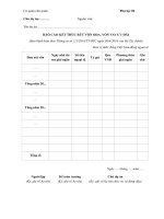 Mẫu báo cáo kết thúc rút vốn ODA, vốn vay ưu đãi