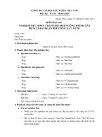 biên bản nghiệm thu giai đoạn thi công