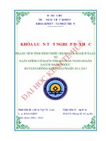 Phân tích tình hình thực hiện kế hoạch đầu tư xây dựng cơ bản từ nguồn vốn ngân sách nhà nước huyện hương khê giai đoạn 2011 2013 