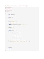 bài tập c    hãy tính tích các chữ số lẻ của số nguyên dương n 