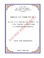 Hiệu quả đầu tư phát triển dự án nhà xưởng sản xuất bao bì của công ty trách nhiệm hữu hạn một thành viên tân khánh an 