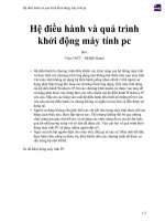 Hệ điều hành và quá trình khởi động máy tính pc 