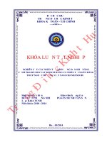 Nghiên cứu các nhân tố ảnh hưởng đến khả năng cạnh tranh cho vay khách hàng cá nhân tại ngân hàng TMCP ngoại thương việt nam chi nhánh huế 