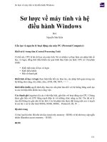 Sơ lược về máy tính và hệ điều hành windows 