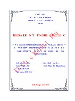 Vận dụng mô hình GRÖNROOS mở rộng đánh giá chất lượng dịch vụ thanh toán tín dụng chứng từ tại ngân hàng thương mại cổ phần ngoại thương   chi nhánh huế 