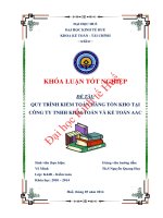 Quy trình kiểm toán hàng tồn kho tại công ty TNHH kiểm toán và kế toán AAC 