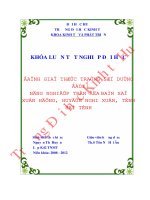 Đánh giá thực trạng sử dụng đất nông nghiệp trên địa bàn xã xuân hồng, huyện nghi xuân, tỉnh hà tĩnh 