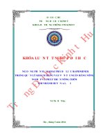 Ứng dụng phần mềm khai phá dữ liệu rapidminer trong quản lý khách hàng vay vốn tại ngân hàng nông nghiệp và phát triển nông thôn chi nhánh huyện a lưới 