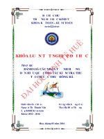 Đánh giá các nhân tố ảnh hưởng đến hiệu quả công tác kiểm tra thuế tại chi cục thuế thành phố đông hà 
