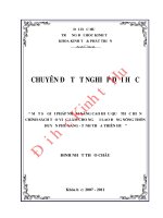 Một số giải pháp nhằm nâng cao hiệu quả thực hiện chính sách tạo việc làm cho người lao động nông thôn ở huyện phú vang – tỉnh thừa thiên huế 