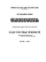 Quản lý thu thuế giá trị gia tăng đối với các doanh nghiệp ngoài quốc doanh có hoạt động xuất nhập khẩu của cục thuế tỉnh Hải Dương