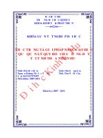 Thực trạng và giải pháp nâng cao hiệu quả quản lý quy hoạch sử dụng đất tại tỉnh thừa thiên huế 