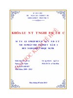 Giải pháp nâng cao chất lượng thẩm định dự án xây dựng cơ bản tại sở kế hoạch và đầu tư tỉnh thừa thiên huế 