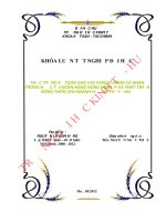 Thực trạng kế toán cho vay khách hàng cá nhân trong nước tại ngân hàng nông nghiệp và phát triển nông thôn chi nhánh thị xã hương thủy 