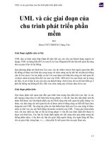 UML và các giai đoạn của chu trình phát triển phần mềm 