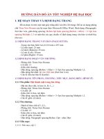 HƯỚNG DẪN ĐỒ ÁN TỐT NGHIỆP HỆ ĐẠI HỌC