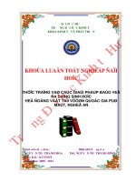 Thực trạng và các giải pháp bảo vệ đa dạng sinh học hệ động vật tại vườn quốc gia pù mát, nghệ an 