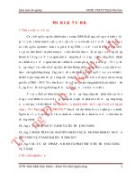 Nghiên cứu nguyên nhân ảnh hưởng đến biến động giá vàng ở việt nam giai đoạn 2008 2013 