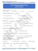 Tập xác định và đạo hàm hàm số 