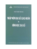nhập môn đại số giao hoán và hình học