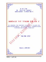 Giải pháp đẩy mạnh chuyển dịch cơ cấu lao động theo ngành theo hướng công nghiệp hóa, hiện đại hóa huyện krông năng tỉnh đăk lăk 