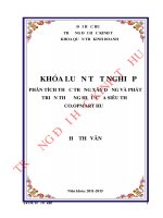 Phân tích thực trạng xây dựng và phát triển thương hiệu của siêu thị co opmart huế 
