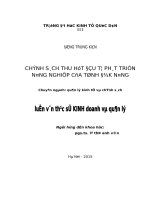 Luận văn thạc sỹ: Chính sách thu hút đầu tư phát triển nông nghiệp của tỉnh Đắk Nông