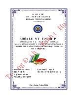 Nâng cao chất lượng dịch vụ cho vay khách hàng cá nhân tại NHNo  PTNT (agribank) chi nhánh quảng điền   thừa thiên huế 