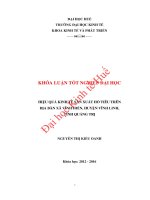 Hiệu quả kinh tế sản xuất hồ tiêu trên địa bàn xã vĩnh hiền, huyện vĩnh linh, tỉnh quảng trị 