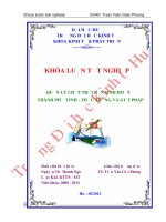 Quản lý chất thải rắn sinh hoạt tại thành phố vinh, nghệ an thực trạng và giải pháp 