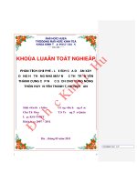 Phân tích chi phí  lợi ích của dự án xây dựng hệ thống nhà máy nước thị trấn yên thành cung cấp nước sạch cho vùng nông thôn huyện yên thành tỉnh nghệ an 
