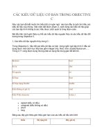 CÁC KIỂU dữ LIỆU cơ bản TRONG OBJECTIVE c 