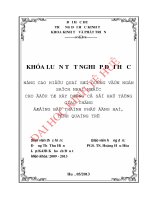 Nâng cao hiệu quả sử dụng vốn ngân sách nhà nước cho đầu tư xây dựng cơ sở hạ tầng giao thông đường bộ thành phố đông hà, tỉnh quảng trị 