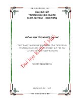 Thực trạng và giải pháp hoàn thiện công tác kế toán xuất khẩu hàng hóa và xác định kết quả tiêu thụ tại công ty TNHH TMDV bảo long 