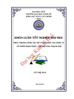 Thực trạng công tác kế toán thuế tại công ty cổ phần khai thác chế biến đá thạch hải 