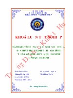 Đánh giá tác động của dồn điền đổi thửa đến phát triển kinh tế hộ gia đình tại xã võ ninh, huyện quảng ninh, tỉnh quảng bình 