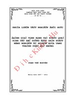 Đánh giá tình hình và hiệu quả kinh tế sử dụng đất sản xuất nông nghiệp ở huyện hoà vang thành phố đà nẵng 