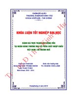 Đánh giá thực trạng huy động vốn tại ngân hàng thương mại cổ phần xuất nhập khẩu việt nam chi nhánh huế 