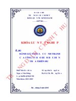 Đánh giá năng lực cạnh tranh của công ty bảo hiểm bưu điện thừa thiên huế 