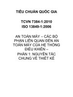 AN TOÀN MÁY – CÁC BỘ PHẬN LIÊN QUAN ĐẾN AN TOÀN MÁY CỦA HỆ THỐNG ĐIỀU KHIỂN