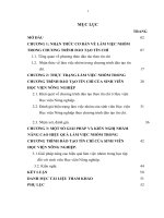 Luận văn Làm việc nhóm trong chương trình đào tạo tín chỉ