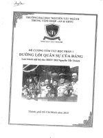 Đề cương tóm tắt học phần 1 đường lối quân sự của đảng 